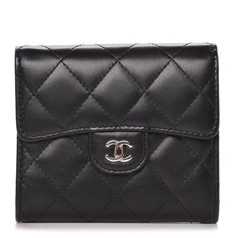 chanel compact wallet size|Chanel zipped wallet small.